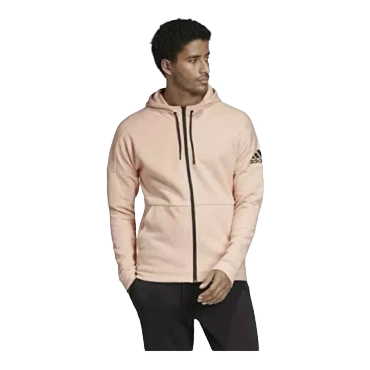 NWT Adidas ID Stadium Hoodie Full Zip Men&#039;s - Glow Pink EB7606 Large | eBay