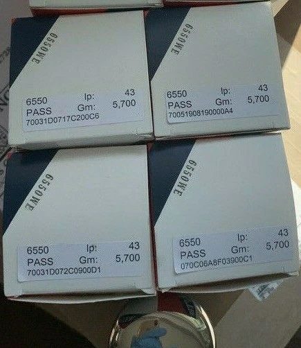 Quad Sovtek 6550WE de fábrica platino emparejado - para investigación de audio, Dynaco, CJ Foto 3 de 4