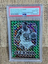 2019 Panini Mosaic Scottie Pippen PSA 10 Old School #11 Bulls Card NEW CASE