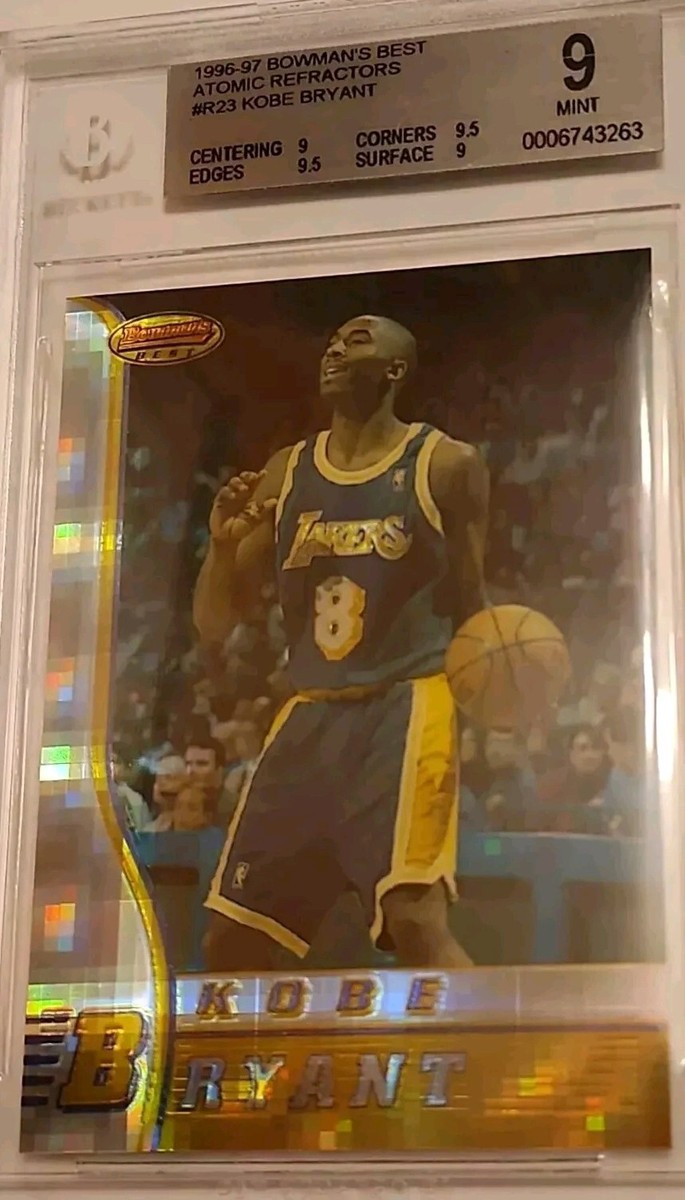 ♨️📈💎 KOBE BRYANT 1996-97 BOWMAN'S BEST ATOMIC REFRACTORS R23