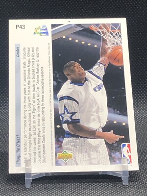 Shaquille O'Neal 1992-93 Upper Deck Future Force McDonald's RC