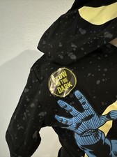 Marvel Black Panther Boys Hooded Top  Shorts 2-Piece Glow In The Dark Size 6