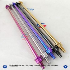 Titanium M10 200/260/280/300/340MM Motorcycle Axis Axle Roller with Nuts P1.25