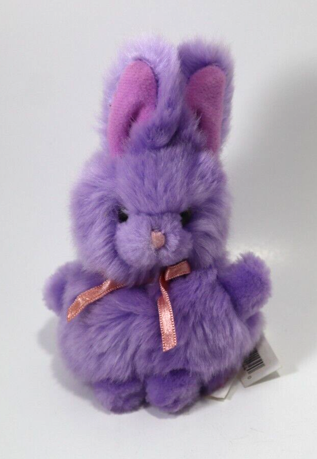 RUSS BERRIE ホワイトベア ピンクパープル ピエロ インポート未使用品 EBOT plush purple Bunny Rabbit vintage plush RUSS BERRIE small