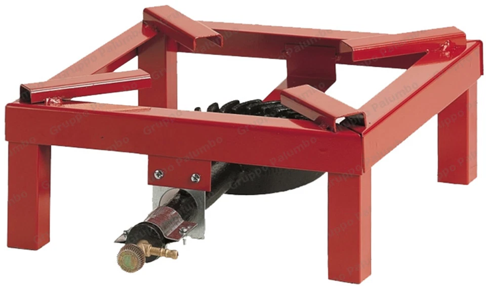 Fornellone a gas bruciatore cm 40x40 Palubo Pavi Bruciapiù 40 metallo verniciato - Immagine 2 di 3