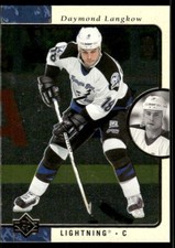 1995-96 SP #139 Daymond Langkow Tampa Bay Lightning Rookie Hockey Card. rookie card picture