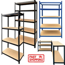 Heavy Duty Shelf Garage Steel Metal Storage 5 Tier 4Tier Adjustable Shelves Rack