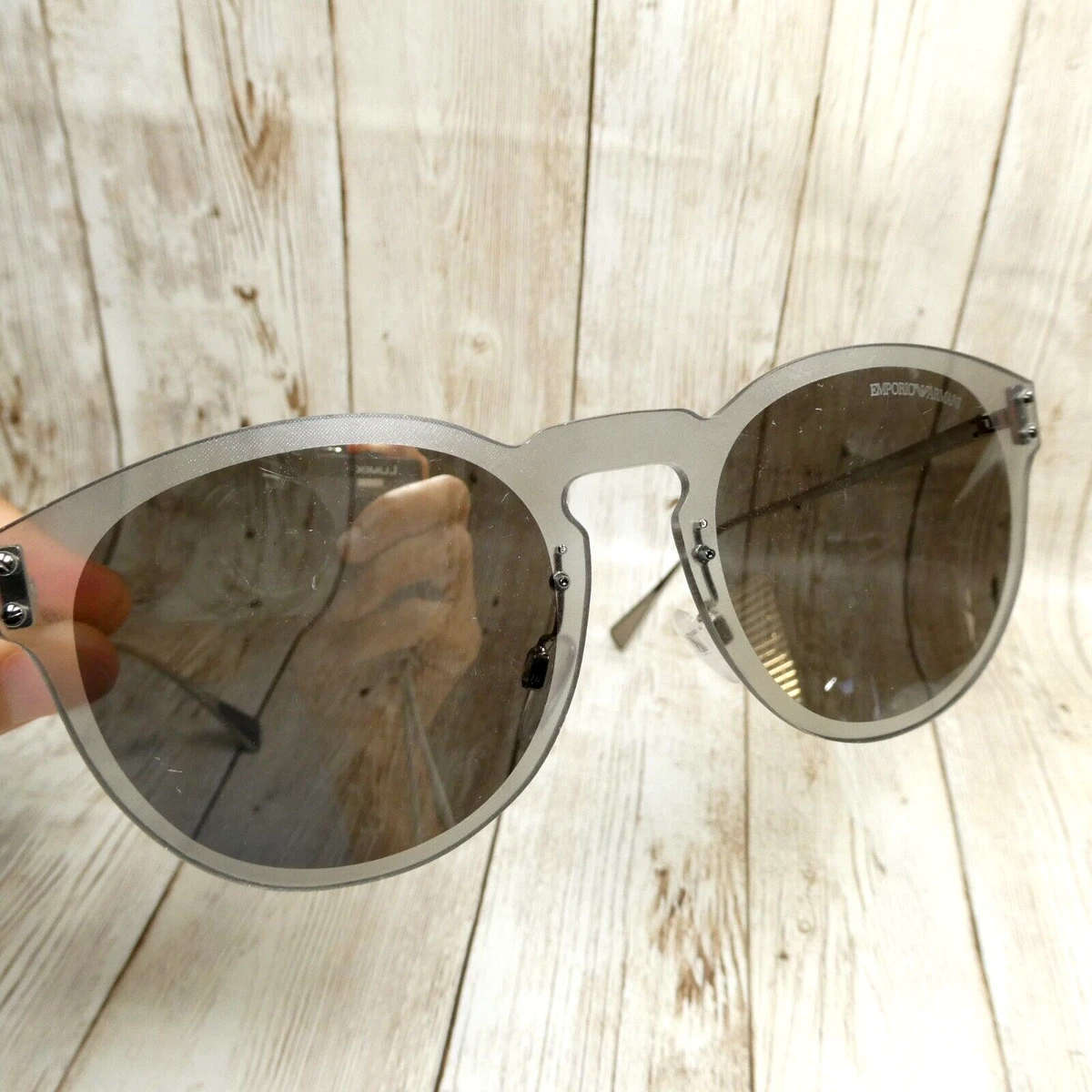 Emporio Armani EA9838 Shield Sunglasses – Rare Vintage Visor Unisex w/ Case Emporio Armani Shield Sunglasses for Men for sale | eBay main image 3