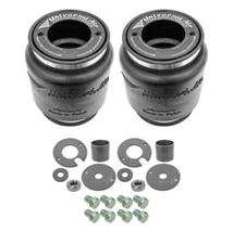 2 Universal Air Aero Sport Bags Over Strut W/ Pair of Bolt in McPherson Brackets