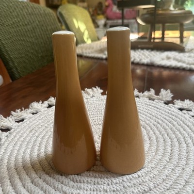 Vintage Cera Stone Salt & Pepper Shaker Set MCM Japan Ceramic Retro Chic