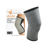 IMAK Compression Arthritis Knee Sleeve,Chronic Pain Relief - L, 2 piece