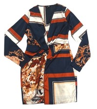 Fashion Nova Whole Lotta Class Satin Baroque Paisley Mini Dress NWOT