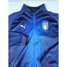 Puma Italia FIGC Soccer Track Jacket Mens XL Blue Full Zip dryCELL 752314-10