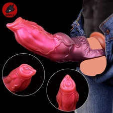Penis Sheath Male Bigger Sleeve Girth Reusable Condom Extender-Enlarger-Enhancer