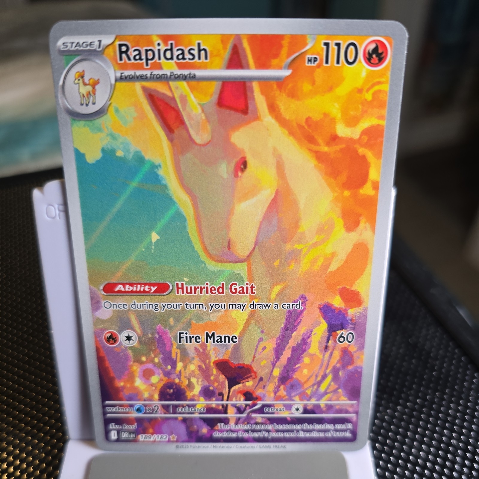 Rapidash 189/182 Sv10: Destined Rivals Holo