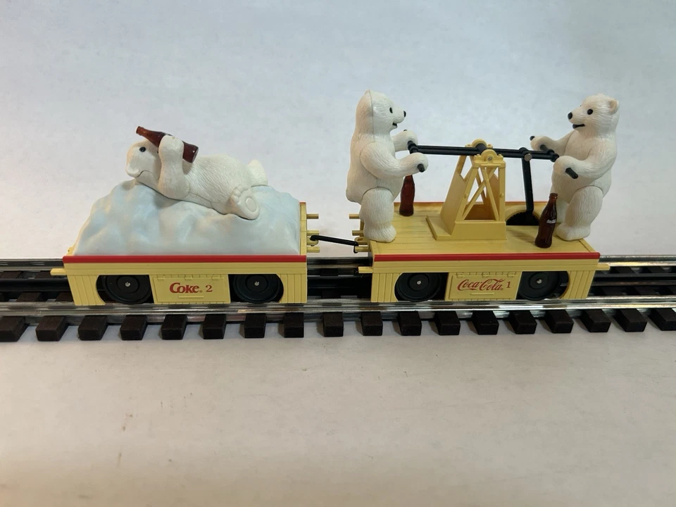 K-Line K-2625-02 Coca Cola Motorized Handcar & Trailer - O Gauge - NIB - TESTED - Image 4 of 4