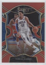 2020-21 Panini Select Concourse Red Prizm 42/199 Tobias Harris #11 5y7