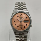 Vintage Seiko 5 Arabic Automatic 7009 Men’s Watch – Light Orange Dial – 35mm