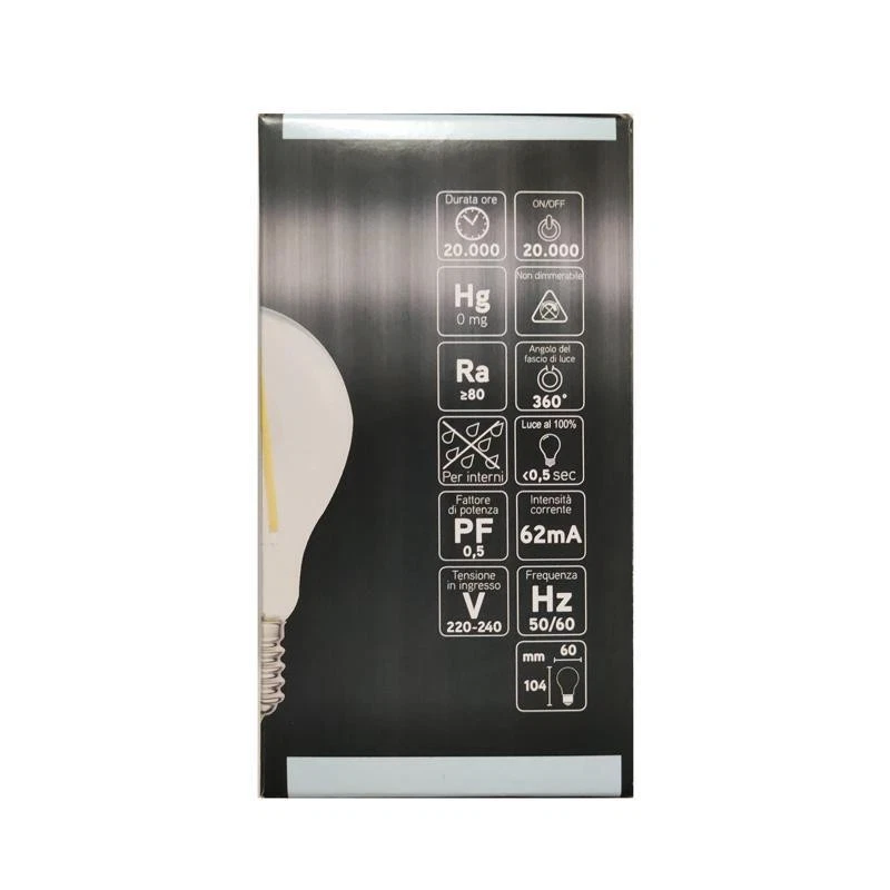 LAMPADINA A LED E27 IOLUME 8W, 6500K, 1055 LM, LUCE FREDDA, MCI IO100753 - Immagine 3 di 4