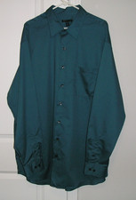 VAN HEUSEN MENS 2XLT 19-19.5 LONG SLEEVE BLUE COTTON BLEND STUDIO DRESS SHIRT