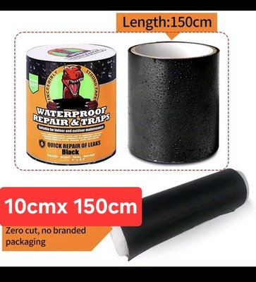 1 Rolle 10cm 1,5m schwarz starkes Klebeband TPU Garten Gewächshaus Wasser Schläuche (Ostversand