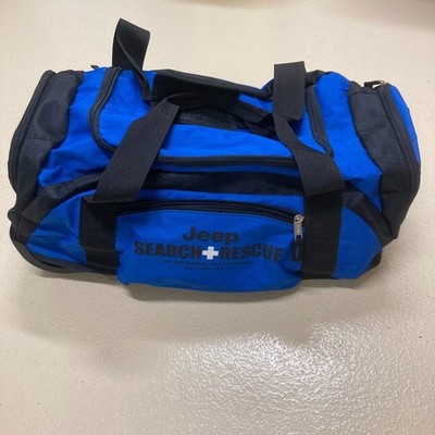 Jeep 2007 Search+Rescue Large 28'' Blue Rolling Duffle Bag Overlanding Off Grid