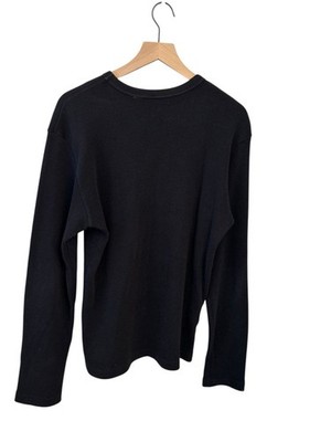 Chrome Hearts Triple Cross Black Thermal Long Sleeve Large