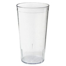 Plastic Tumbler 24 Ounce Clear - Set of 12, Shatterproof, Dishwasher Safe