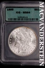 1885 Morgan Dollar-ICG MS 64 Brilliant Uncirculated #SLM636