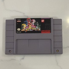 Mighty Morphin Power Rangers Super Nintendo  SNES: extremely clean cart LOOK!