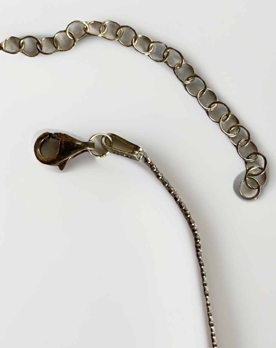 Adjustable Sterling Silver Necklace, Tiny Rainbow… - image 6