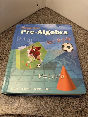 Pre-Algebra, McDougal & Littell (2005, Hardcover)