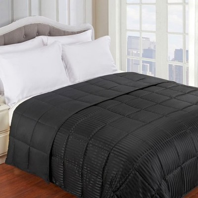 SUPERIOR Reversible Down Comforter Striped Alternative Down Comforter