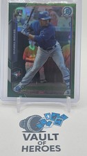2015 Bowman Chrome Devon Travis RC Green Refractor /99 Blue Jays #182