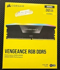 CORSAIR VENGEANCE RGB DDR5 RAM 32GB (2x16GB) 6400MHz CL36-48-48-104 - Brand New