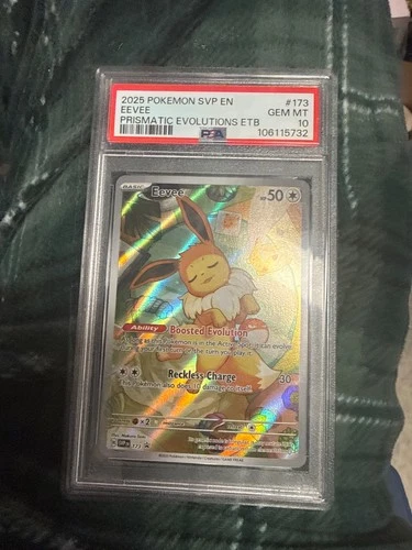 2025 POKEMON SVP EN-SV BLACK STAR PROMO #173 EEVEE PSA 10