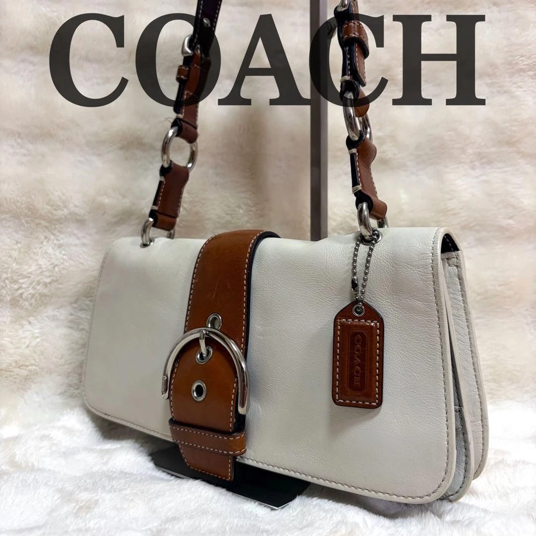 Coach ショルダーバッグ ホワイト バッグ & ハンドバッグ 女性用 | eBay