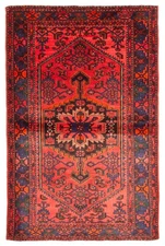 Traditional Vintage Hand-Knotted Oriental Carpet 4'10" x 7'7" Wool Area Rug