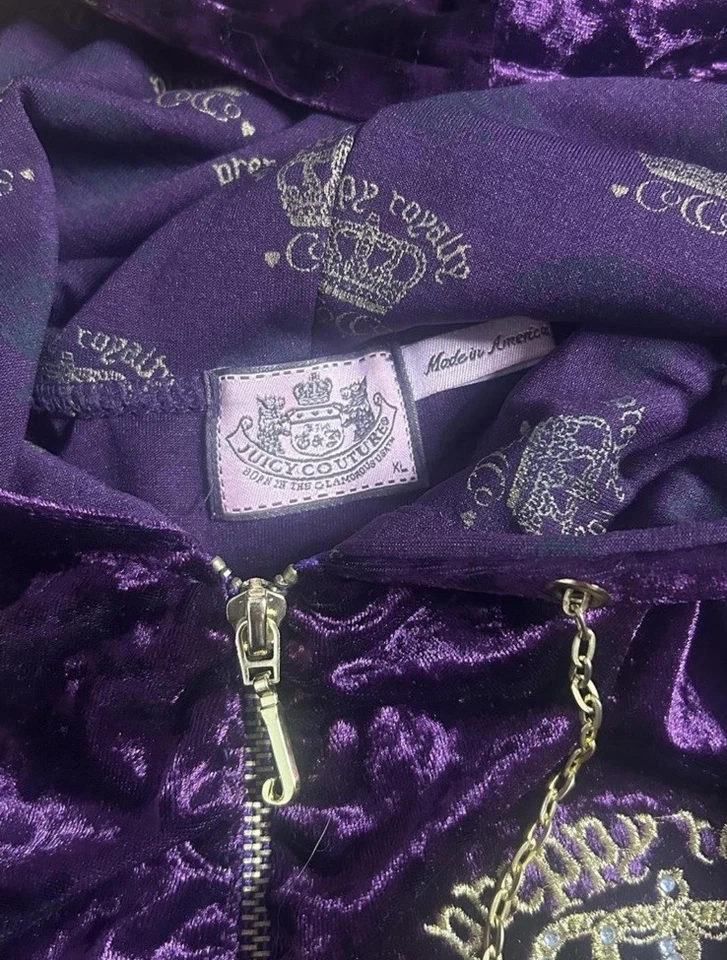 RAROy2k Vintage Juicy Couture Velour Chándal M/XL Preppy Royalty Juicy Couture Foto 3 de 4