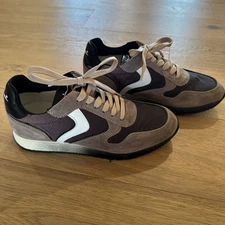 Voile Blanche Julia Sneaker, Size 37, CHARME  NERO ROSA  Suede  canvas sneaker