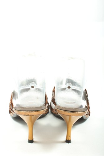 LE BLONDE Sandalias con tacón Mujeres Talla EU 38 marrón-color bronce elegante - Imagen 3 de 5