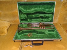 Used English Besson 2-20 Trumpet for sale, w/ case and Besson 6A mouthpiece