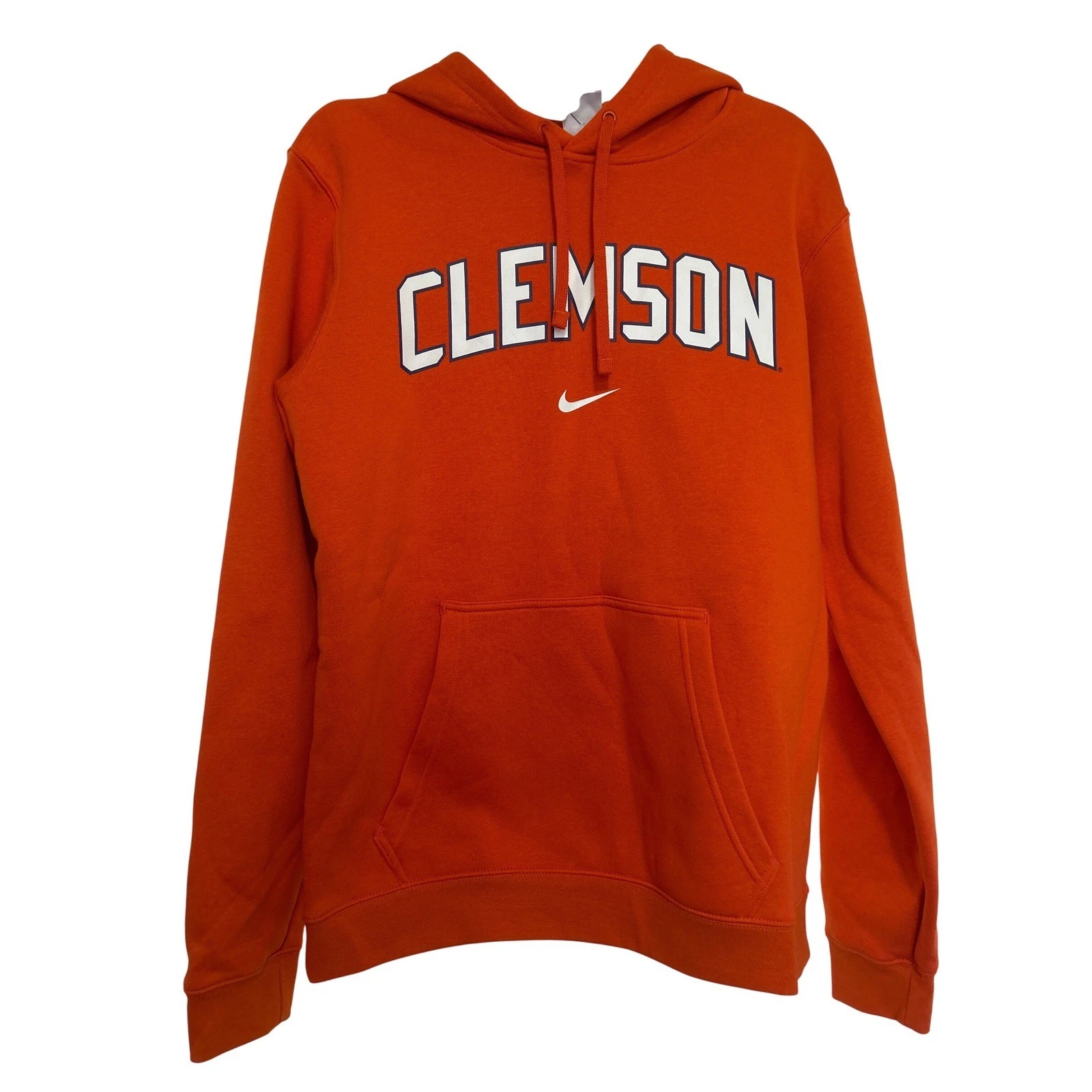 Nike Clemson Tigers Mens Orange Pullover Hoodie Graphic Sweatshirt BV6325-888 M