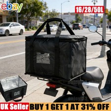 Food delivery bag Litre Black Just Eat Deliveroo Uber Bags Thermal Insulated NEW