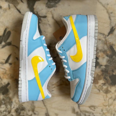 Nike Dunk Low Next Nature Homer Simpson Blue Chill GS Youth Size 5Y DX3382-400