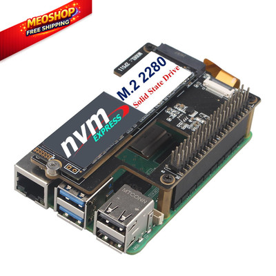 ZDE ZP511 PCIe to M.2 Key M NVMe HAT SSD Hard Drive Adapter Board PIP PCIe... 