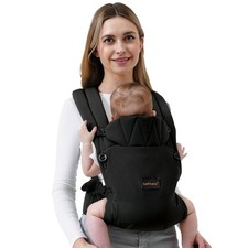 Baby Carrier Newborn to Toddler, 7-45 lbs with Natural Cotton Linen, Ergonomi...