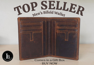 Vintage Leather Mens Slim Bifold Wallet RFID Blocking Credit Card Holder Wallets