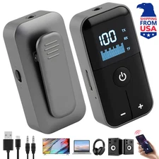 Bluetooth 5.4 Audio Adapter 3-in-1 Receiver/Transmitter TF Card & 20H Battery A+