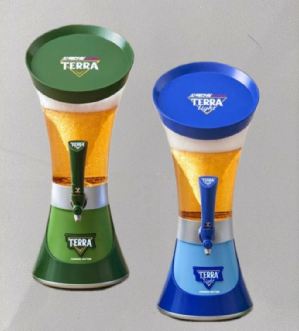 Terra Soju Beer Tower Mini Somaek Maker Dispenser Real Carbonated